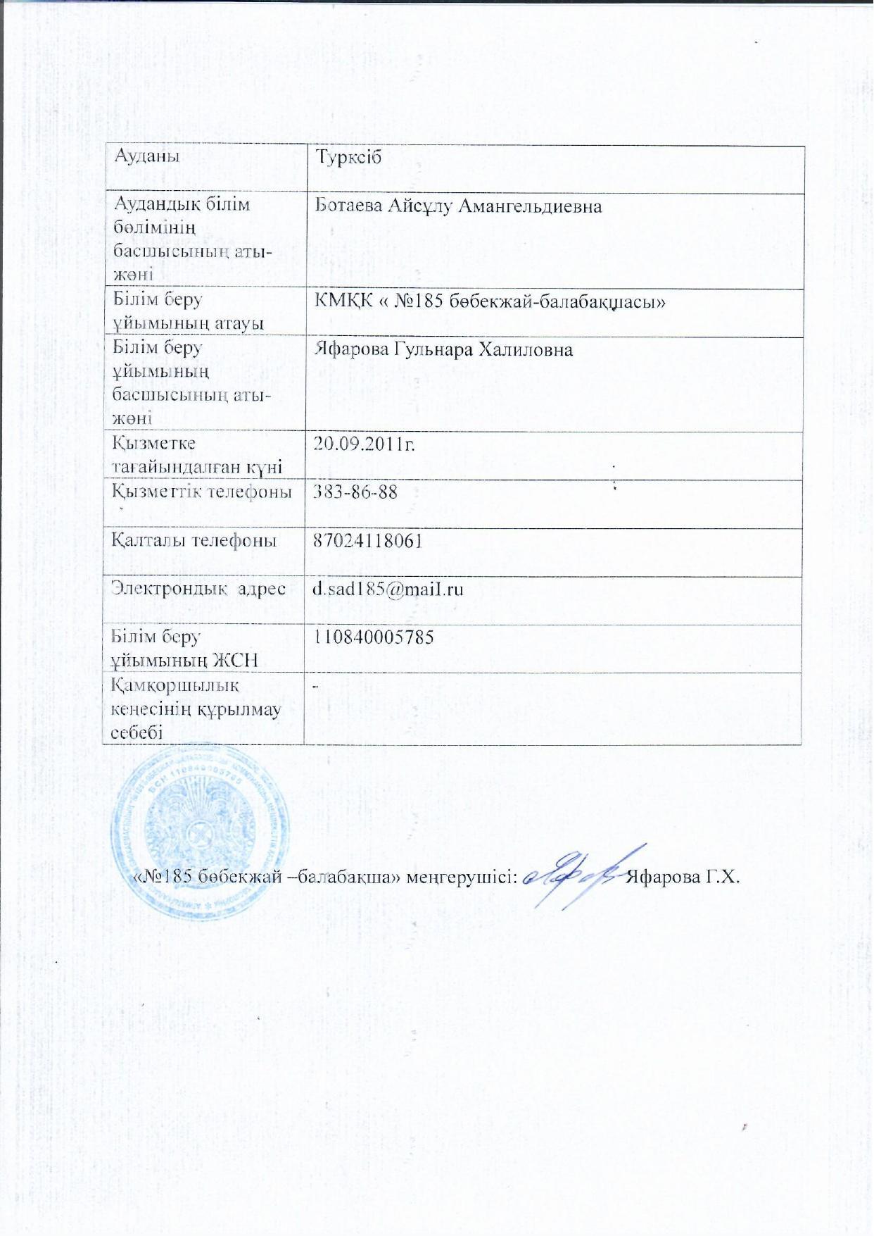 План деятельности попечительского совета